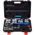 thumbnail image 1 of VEVOR Hydraulic Flaring Tool Kit, 45° Double Flaring Tool, Brake Repair Brake Flaring Tools for 3/16"-1/2", Brake Flare Tool with Tube Cutter and Deburrer, 32 PCS Tube Flaring Tools for Copper Lines, 1 of 9