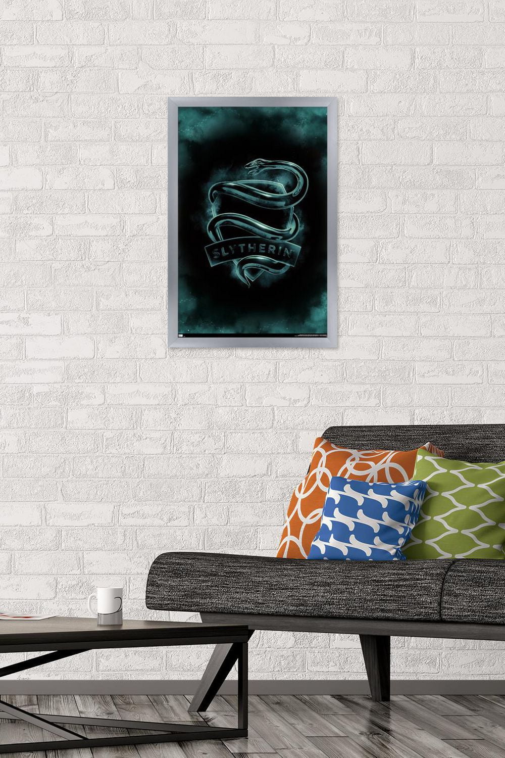 Harry Potter - Slytherin Crest Magic Wall Poster, 22.375" x 34"