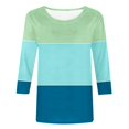 thumbnail image 2 of T-shirts d'Été pour Femmes Mode d'Été pour Femmes Ajusté à Nouer Col Rond Manches Courtes T-Shirt Femme T-Shirts d'Été T-Shirts d'Été pour Femmes Mode T-Shirts pour Femmes pour l'Été, 2 of 6