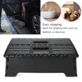 thumbnail image 4 of Qiilu Portable Folding Step Stool Black Step Ladder for Elderly Pregnant Bathroom Travel Use, Step Stool, Black Step Stool, 4 of 7