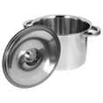 thumbnail image 4 of KAKOWELY Stainless Steel Stock Pot Soup Cooking Pot With Double Ear Kitchen Cooking Pot Oil Storage Pot For Canning Boiling 18 cm,9.45X"X7.09"X4.33", 4 of 4