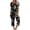 Black, variant on Womens Pajamas Set Shorts Womens Printing Round Neck Short Sleeve Sleepshirt and Pants Sets Loungewear Pajamas with Pockets Womens Short Sleeve Tops Womens Pajamas Set Summer