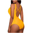 thumbnail image 4 of iTNHFP Plus Size Swimwear Cover Up Women's Swimwear Tankini 2 Piece Normal Swimsuit Backless 2 Piece Printing Adjustable Print Color Padded Strap Bathing Suits trendy Vacation Beach Wear 1583, 4 of 6