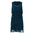 thumbnail image 4 of Youmylove Robes d'Été Décontractées pour Femmes Robe Formelle Élégante pour Femmes Robe de Cocktail Sans Manches en Chiffon à Étages Robes d'Invité de Mariage, 4 of 4