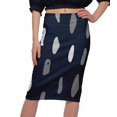 thumbnail image 4 of Moomaya Jupe en Poly Spandex Jupe Crayon Imprimée Grande Taille Tenue d'Été Vêtements, 4 of 6