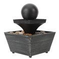 thumbnail image 1 of Élément d'Eau de Bureau Résine Noire Lot de 1 5.9x4.5x4.5 Po, 1 of 5
