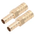 thumbnail image 2 of LAFGUR Barbed Fitting Splicer, 2 Pcs Brass Hose Barb Reducer For Pipe, 2 of 8