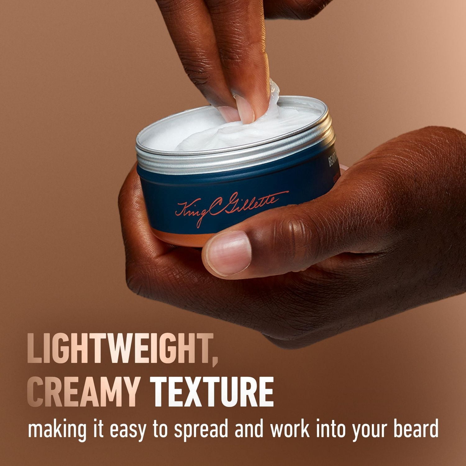 King C. Gillette Beard Softener, beard balm with argan oil for beard softening and deep conditioning