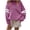 Purple, variant on Yuyuzo Sweatshirts for Women Log Sleeve Crew Neck Oversized Pullover Shirts Casual Fall Comfy Fashion Tops