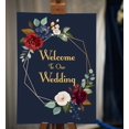 thumbnail image 2 of Darling Souvenir MADE WITH LOVE Painted RosesLargeWelcomeSign, Decorative PosterWelcomeTo Our Wedding Poster For Easel Wedding Collection- 18x12, 2 of 5