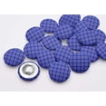 thumbnail image 2 of Soimoi Blue Rayon Crepe Fabric Geometric Check Printed Fabric 1 Yard 46 Inch Wide, 2 of 3