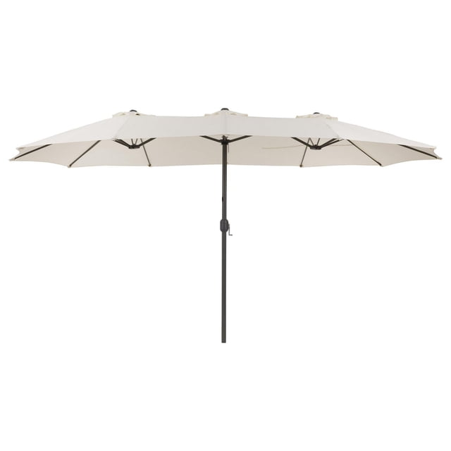 CorLiving Parasol de patio double Bertha de 15 pi