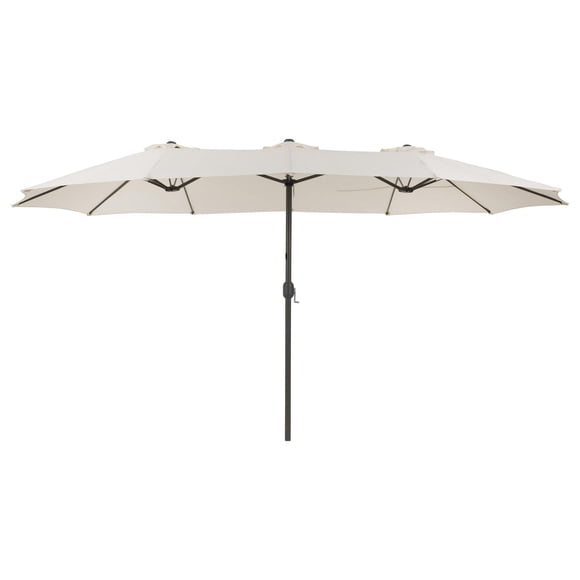 CorLiving Parasol de patio double Bertha de 15 pi