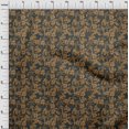 thumbnail image 4 of oneOone Rayon Brown Fabric Asian Floral Craft Projects Decor Fabric Printed By The Yard 56 Inch Wide, 4 of 4