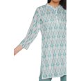 thumbnail image 4 of Moomaya Printed Side Slit Short Kurta Tunic For Women Summer Wear Ladies Kurti, 4 of 5