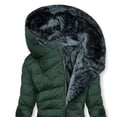thumbnail image 3 of LOVZFMLL Jackets for Women FALL And Winter Clothing Solid Color Hooded Cotton, 3 of 5