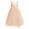 thumbnail image 3 of Robes pour Préadolescentes Robe en Tulle Sans Manches à Volants Robes d'Été pour Filles Robe Chic pour Filles Robes pour Filles Taille 10-12 Ans, 3 of 5
