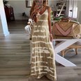 thumbnail image 3 of XZNGL Robe Maxi pour Femmes Robe pour Femmes Robe à Manches Longues Femmes Col Rond Sans Manches Dégradé Teinture sur Nœuds Rayé Décontractée Bohème Robe Maxi, 3 of 8