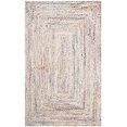 thumbnail image 4 of Safavieh Braided Collection BRD210B Handmade Boho Reversible Cotton Area Rug, 4' x 6', Ivory / Multi, 4 of 5