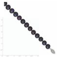 thumbnail image 2 of Sterling Silver Rhod-plated 10-11mm Black FWC Pearl Necklace 24 Inch, 2 of 2