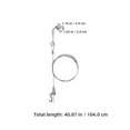 thumbnail image 2 of SHOWERORO 5Sets Heavy Duty Picture Hanging Kit Adjustable Steel Wire Hooks Picture Rail System for Secure Wall Display, 2 of 8