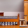 thumbnail image 4 of LEEYNEER Miniature Wooden Cat Scratching Post Mini Cat Tree Model Miniature House Accessory, 4 of 6