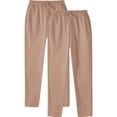 thumbnail image 1 of RXIRUCGD Men's Fashion Drawstring Elastic Waist Solid Color Casual Sweat Length Pants 2 PC, Khaki, Size: 2XL, 1 of 5