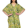 thumbnail image 4 of Moomaya Caftan pour Femmes Grande Taille Tenue d'Été Sortie de Plage Kimono Robe Caftan - L-XL, 4 of 6