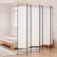 thumbnail image 1 of vidaXL 6-Panel Room Divider White 240x220 cm Fabric, 1 of 5