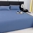 thumbnail image 2 of Btomtd Solid Color Ease Friendly Washable Sheets, Blue, 2 of 6