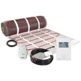 thumbnail image 1 of LuxHeat 25 Sqft Mat Kit, 120v Electric Radiant Floor Heating System for Tile & Laminate. Floor Heat Kit Includes Heating Mat, Alarm, UTN4 OJ Microline Non Programmable Thermostat w/GFCI & Sensor, 1 of 4