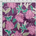 thumbnail image 4 of oneOone Cotton Poplin Purple Fabric Abstract Tropical Floral Sewing Material Print Fabric By The Yard 56 Inch Wide, 4 of 4
