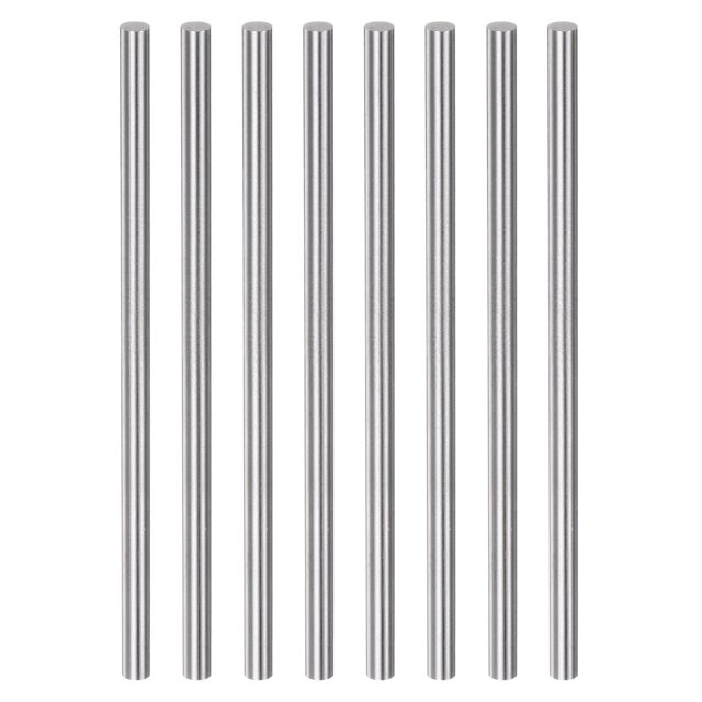 Unique Bargains 8 Packs 4.4mm x 100mm Haute Vitesse Acier (HSS) Rond Tige Bar DIY Outil de Stock