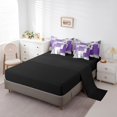 thumbnail image 3 of YST 7-Piece Purple Grey White Ombre Comforter Set, Full – Modern Graffiti Aesthetic, Gradient Design, 3 of 4