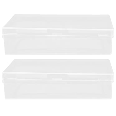 2pcs Portable Playing Card Case Clear Storage Box Cards Holder