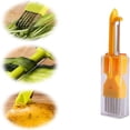 thumbnail image 1 of WIFKLSIIPG Nouveau Trancheur d'Oignon Multifonction en Acier Inoxydable Trancheur d'Oignon Tranchant Trancheur d'Oignon Manuel Portable pour Usage Domestique Convient aux Cuisines et aux Restaurants (Jaune), 1 of 5