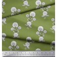 thumbnail image 3 of Soimoi Modal Satin Fabric Leaves & Floral Block Print Fabric by The Yard 42 Inch Wide, 3 of 3