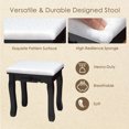 thumbnail image 5 of Patiojoy Ensemble de Coiffeuse Miroir Commode de Maquillage Éclairée avec Tiroirs Noir, 5 of 5