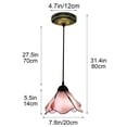 thumbnail image 3 of Rustic Iron Pendant Light, 70x20x12 cm, Vintage Hanging Ceiling Lamp with Adjustable Chain, Warm Soft Light for Kitchen, Dining Room, Bedroom, Living Room, 3 of 7