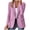 Purple, variant on Summer Blazers Women's Fashion Solid Button Suit Coat Long Sleeve Hatless Casual Coat/Jackets Ladies Blazers Beige XL