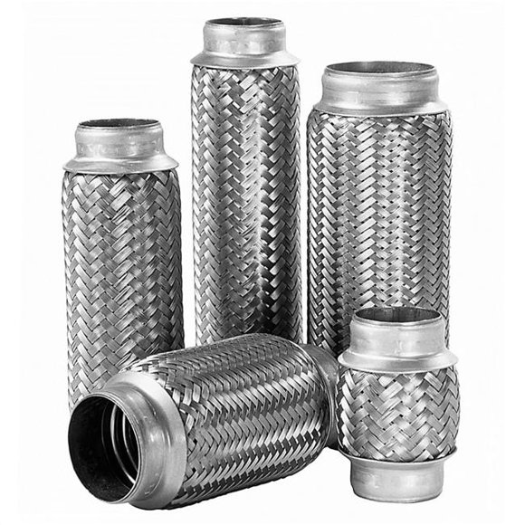 AP Exhaust Products APEFT13406N 1.75 in. Core 1.75 in. Necks 10 in. OAL Flex Pipe with Inner Braid