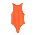 thumbnail image 4 of Yuyuzo Bodysuits for Women Belly Control Sleeveless Racerback Tank Top 1 Piece Crew Neck Rompers, 4 of 4