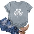 thumbnail image 2 of Blouses à Manches Courtes pour Femmes, Mode Décontractée, T-Shirt à Manches Courtes Imprimé, Blouse d'Été pour Femmes, 2 of 4