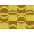 thumbnail image 1 of Ahgly Company Tapis Rectangulaire Lavable en Machine Intérieur Transitionnel Jaune, 2 Pieds x 3 Pieds, 1 of 7