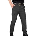 thumbnail image 3 of UVEASISHA Pantalon Cargo à Séchage Rapide pour Hommes Taille Élastique Pantalon Tactique de Camp Pantalon Cargo Résistant à l'Eau Pantalon de Randonnée Léger Pantalon de Survêtement d'Extérieur avec Poches en Solde, 3 of 5