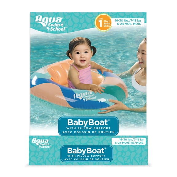 Aqua Leisure Swim School Inflatable Baby Boat for Pool
