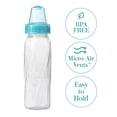 thumbnail image 4 of Evenflo Classic Baby Bottles, 6x8oz Bottles (Teal/Green/Blue), 4 of 7
