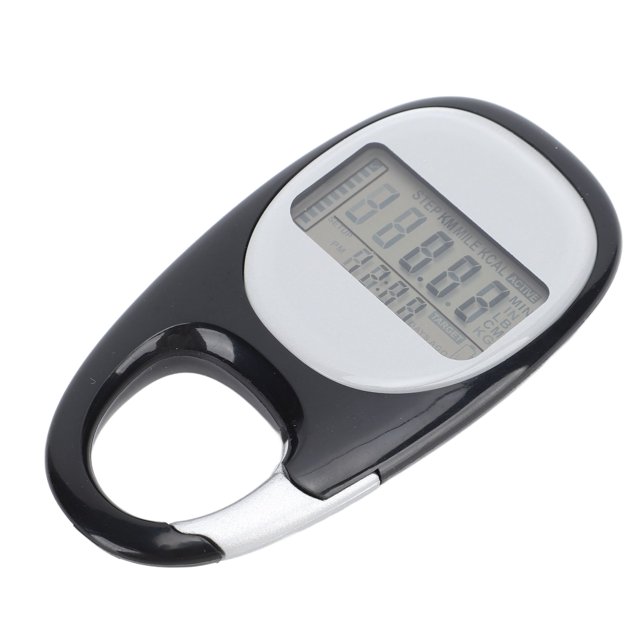 Pedometer for Walking, Clip On 3D Multifunctional Step Counter for Travel Mountaineering Sports, Daily Exercise Time Monitor