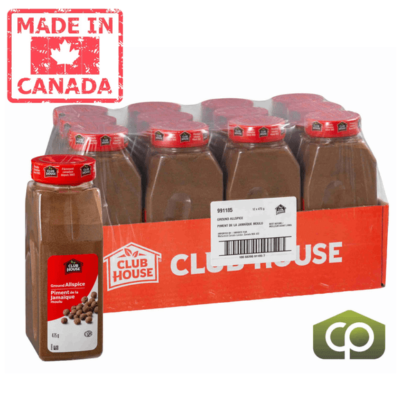 Clubhouse Piment de la Jamaïque Moulu 475 g (1,05 Lb) (12/caisse)