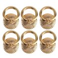 thumbnail image 1 of 6pcs Golden Cabinet Ring Pulls Furniture Drawer Pulls Minimalist Cabinet Ring, 1 of 6